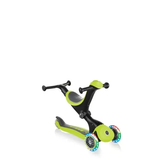 Trotineta Globber Go-Up 4 in 1 Deluxe Lights Verde Trotineta Globber Go-Up 4 in 1 Deluxe Lights Verde