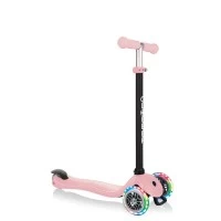Trotineta Globber Go-Up Sporty, 3 in 1, cu lumini, culoare roz pastel