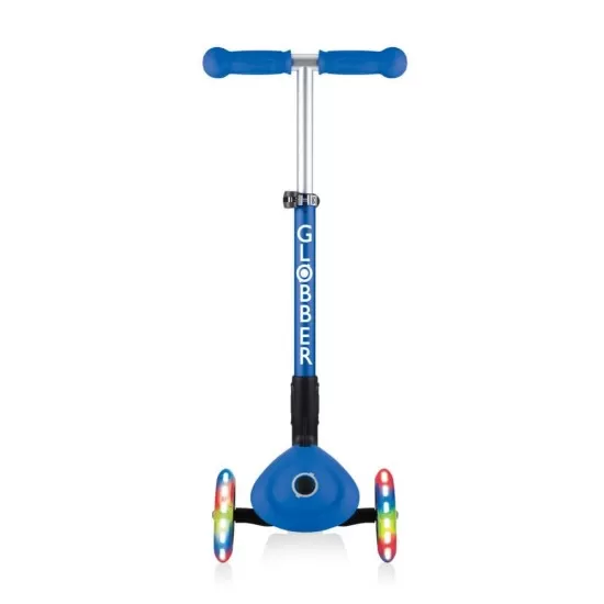 Trotineta Globber Junior pliabila cu lumini culoare albastra Trotineta Globber Junior pliabila cu lumini culoare albastra