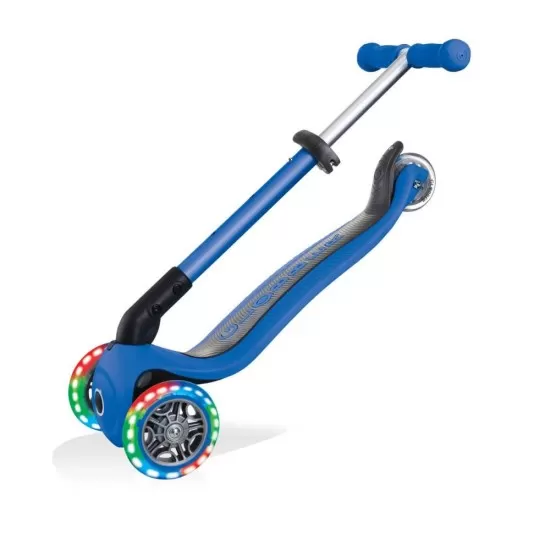 Trotineta Globber Junior pliabila cu lumini culoare albastra Trotineta Globber Junior pliabila cu lumini culoare albastra