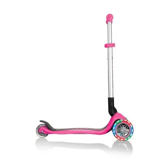 Trotineta Globber Primo cu lumini, pliabila, culoare roz Trotineta Globber Primo cu lumini, pliabila, culoare roz