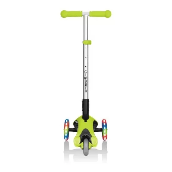 Trotineta Globber Primo cu lumini, pliabila, culoare verde Trotineta Globber Primo cu lumini, pliabila, culoare verde