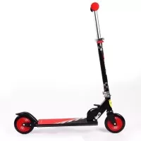 Trotineta pliabila Ferrari pentru copii cu roti 120 mm, neagra
