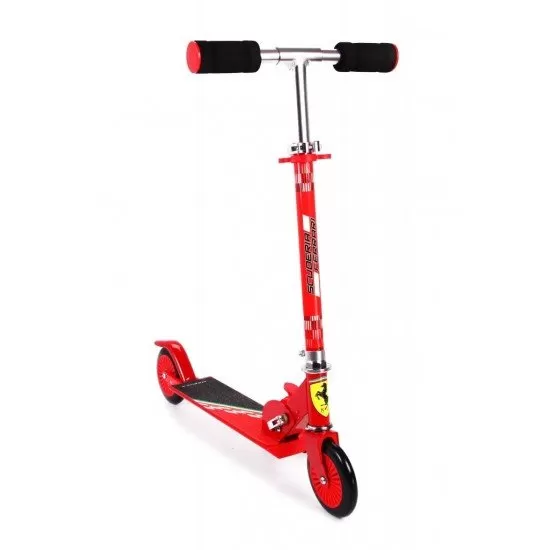 Trotineta pliabila Ferrari pentru copii cu roti 120 mm, rosie Trotineta pliabila Ferrari pentru copii cu roti 120 mm, rosie