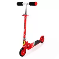 Trotineta pliabila Ferrari pentru copii cu roti 120 mm, rosie