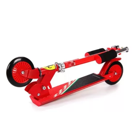 Trotineta pliabila Ferrari pentru copii cu roti 120 mm, rosie Trotineta pliabila Ferrari pentru copii cu roti 120 mm, rosie