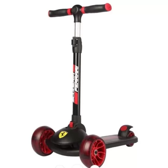 Trotineta pliabila Ferrari Twist neagra cu scaun Trotineta pliabila Ferrari Twist neagra cu scaun