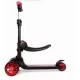 Trotineta pliabila Ferrari Twist neagra cu scaun Trotineta pliabila Ferrari Twist neagra cu scaun