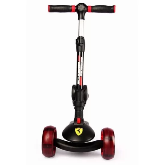 Trotineta pliabila Ferrari Twist neagra cu scaun Trotineta pliabila Ferrari Twist neagra cu scaun