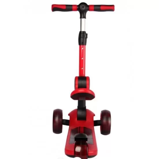 Trotineta pliabila Ferrari Twist rosie cu scaun Trotineta pliabila Ferrari Twist rosie cu scaun