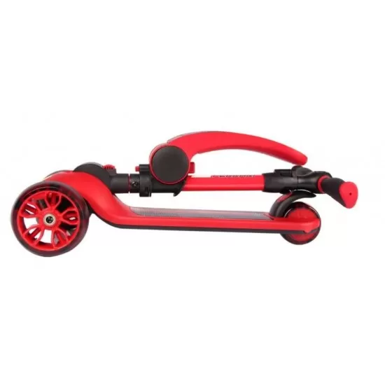 Trotineta pliabila Ferrari Twist rosie cu scaun Trotineta pliabila Ferrari Twist rosie cu scaun