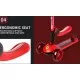 Trotineta pliabila Ferrari Twist rosie cu scaun Trotineta pliabila Ferrari Twist rosie cu scaun