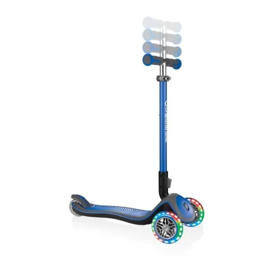 Trotineta pliabila Globber Elite Deluxe Lights Albastru Trotineta pliabila Globber Elite Deluxe Lights Albastru
