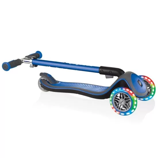 Trotineta pliabila Globber Elite Deluxe Lights Albastru Trotineta pliabila Globber Elite Deluxe Lights Albastru