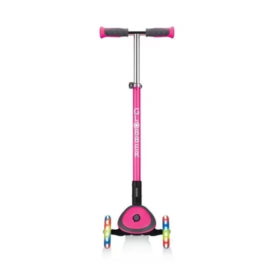 Trotineta pliabila Globber Elite Deluxe Lights Roz