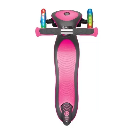 Trotineta pliabila Globber Elite Deluxe Lights Roz