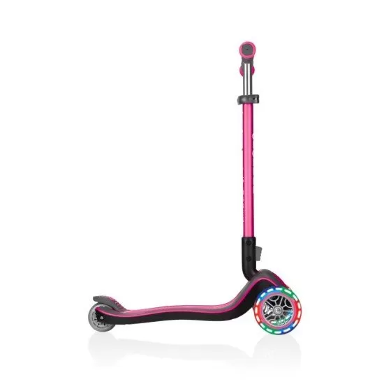 Trotineta pliabila Globber Elite Deluxe Lights Roz