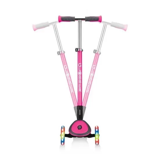 Trotineta pliabila Globber Elite Deluxe Lights Roz