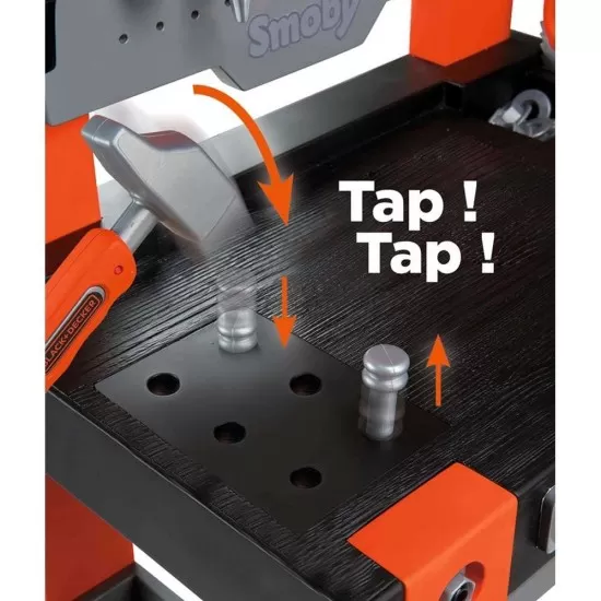Atelier Smoby Black & Decker Bricolo One cu accesorii Atelier Smoby Black & Decker Bricolo One cu accesorii