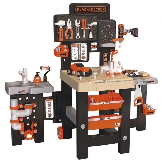 Set de joaca Atelier de lucru Smoby Black & Decker Mega Center Set de joaca Atelier de lucru Smoby Black & Decker Mega Center