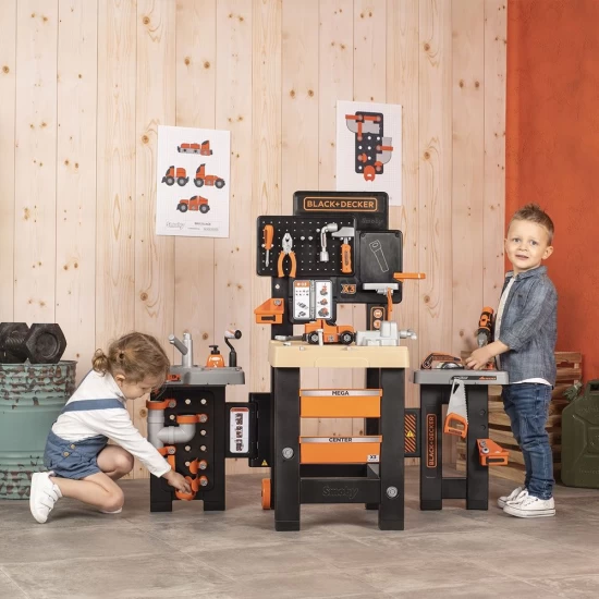 Set de joaca Atelier de lucru Smoby Black & Decker Mega Center Set de joaca Atelier de lucru Smoby Black & Decker Mega Center