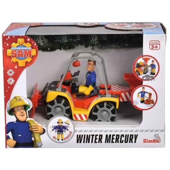 Set de joaca Pompierul Sam - ATV pentru dezapazit cu accesorii