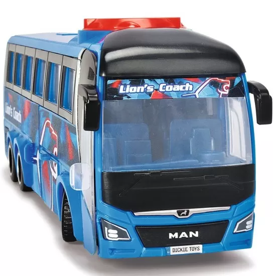 Autobuz Dickie Toys MAN Lion's Coach 26,5 cm albastru Autobuz Dickie Toys MAN Lion's Coach 26,5 cm albastru