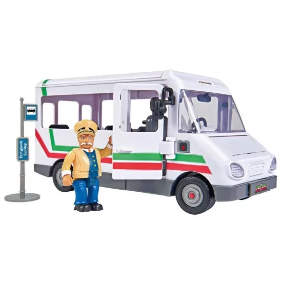 Autobuz Simba Fireman Sam Trevors Bus cu figurina si accesorii Autobuz Simba Fireman Sam Trevors Bus cu figurina si accesorii