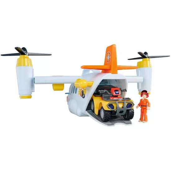 Avion Simba Fireman Sam Swift Rescue 42 cm cu figurine si accesorii