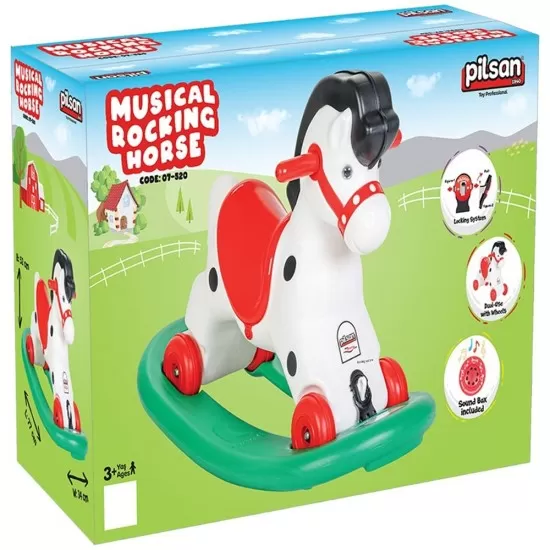 Balansoar muzical pentru copii Pilsan Horse white Balansoar muzical pentru copii Pilsan Horse white