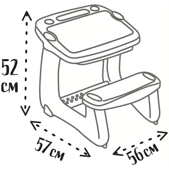 Banca scolara Smoby Magical Desk cu accesorii Banca scolara Smoby Magical Desk cu accesorii