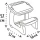 Banca scolara Smoby Magical Desk cu accesorii Banca scolara Smoby Magical Desk cu accesorii