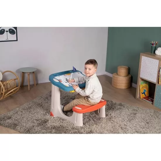 Banca scolara Smoby Magical Desk cu accesorii Banca scolara Smoby Magical Desk cu accesorii