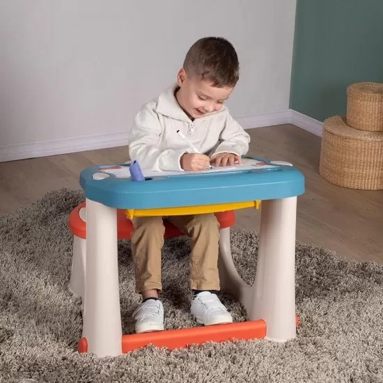 Banca scolara Smoby Magical Desk cu accesorii Banca scolara Smoby Magical Desk cu accesorii