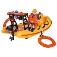 Barca Simba Fireman Sam Neptune 20 cm cu figurina si accesorii