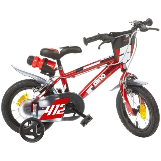 Bicicleta copii Dino Bikes 12 inch 412 rosu Bicicleta copii Dino Bikes 12 inch 412 rosu