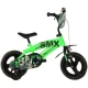 Bicicleta copii Dino Bikes 12 inch BMX negru si verde Bicicleta copii Dino Bikes 12 inch BMX negru si verde