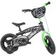 Bicicleta copii Dino Bikes 12 inch BMX negru si verde Bicicleta copii Dino Bikes 12 inch BMX negru si verde