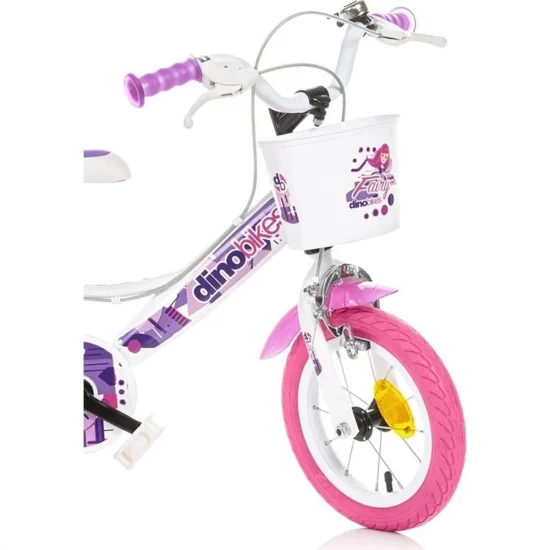 Bicicleta copii Dino Bikes 12 inch Fairy alb Bicicleta copii Dino Bikes 12 inch Fairy alb