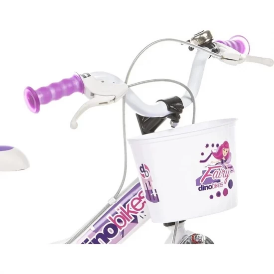 Bicicleta copii Dino Bikes 12 inch Fairy alb Bicicleta copii Dino Bikes 12 inch Fairy alb