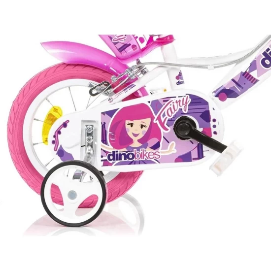 Bicicleta copii Dino Bikes 12 inch Fairy alb Bicicleta copii Dino Bikes 12 inch Fairy alb