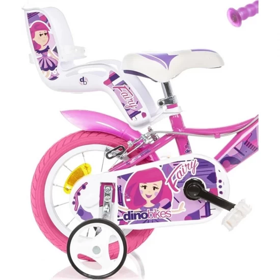 Bicicleta copii Dino Bikes 12 inch Fairy roz Bicicleta copii Dino Bikes 12 inch Fairy roz