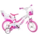 Bicicleta copii Dino Bikes 12 Flappy roz Bicicleta copii Dino Bikes 12 Flappy roz