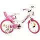 Bicicleta copii Dino Bikes 16 inch Fairy alb si roz Bicicleta copii Dino Bikes 16 inch Fairy alb si roz