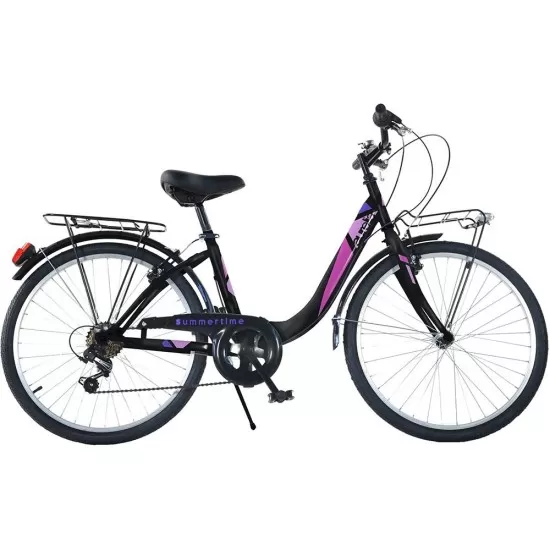 Bicicleta Dino Bikes 26 inch City Summertime negru Bicicleta Dino Bikes 26 inch City Summertime negru
