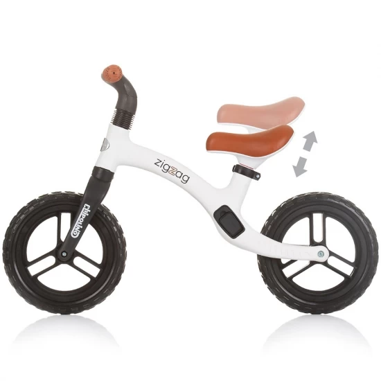 Bicicleta fara pedale Chipolino Zig Zag black white Bicicleta fara pedale Chipolino Zig Zag black white