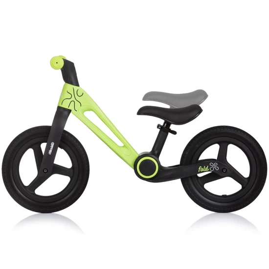 Bicicleta fara pedale pliabila Chipolino Fold X Green