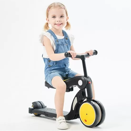 Bicicleta, tricicleta si trotineta Chipolino All Ride 4 in 1 Yellow Bicicleta, tricicleta si trotineta Chipolino All Ride 4 in 1 Yellow