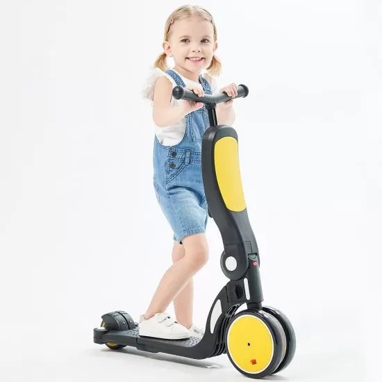 Bicicleta, tricicleta si trotineta Chipolino All Ride 4 in 1 Yellow Bicicleta, tricicleta si trotineta Chipolino All Ride 4 in 1 Yellow