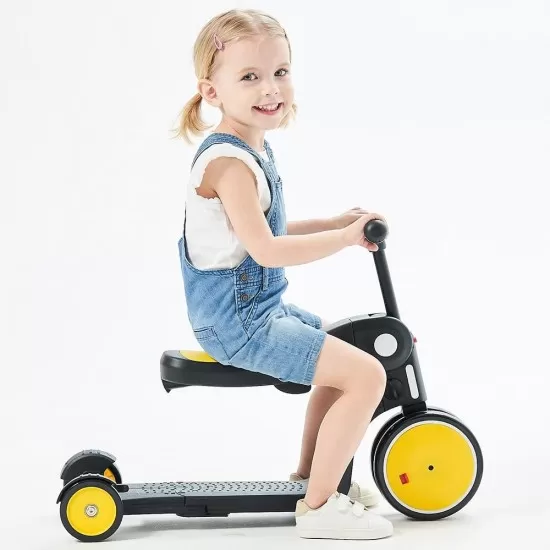 Bicicleta, tricicleta si trotineta Chipolino All Ride 4 in 1 Yellow Bicicleta, tricicleta si trotineta Chipolino All Ride 4 in 1 Yellow